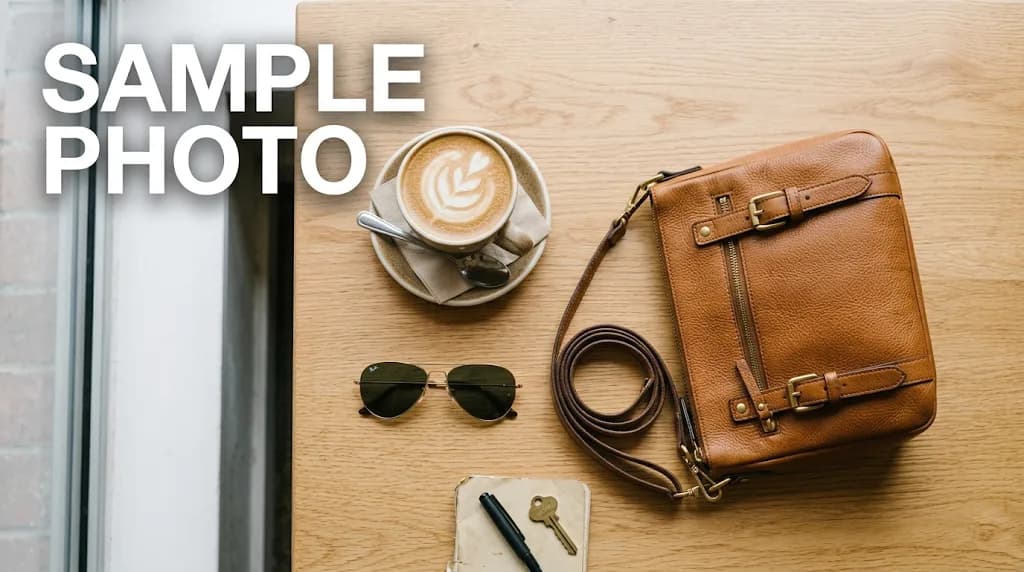 Before and after: product photo corner logo removed, clean background restored