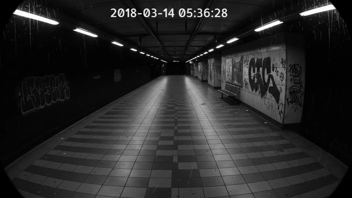 Before and after: date and time stamp removed from video footage