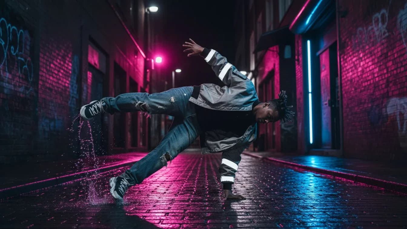 Before and after: social media watermark and repost overlay removed from video frame